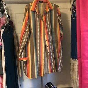 Serape Western Dress